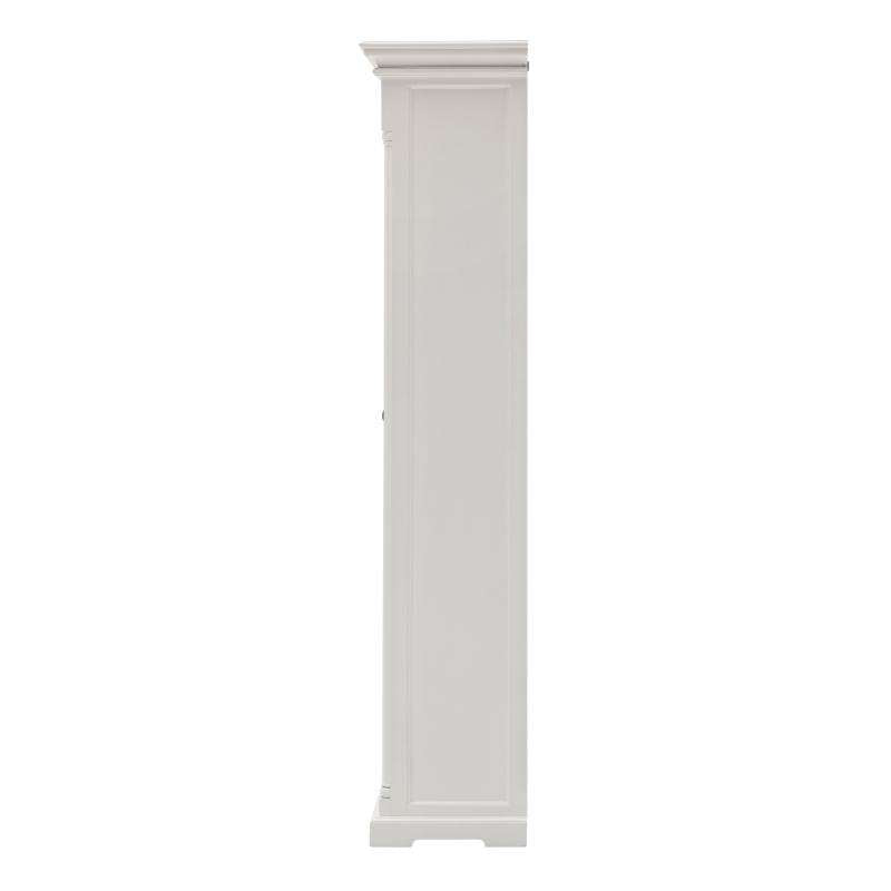 Ashpinoke:Provence Collection Glass Cabinet in Classic White-Cabinets-NovaSolo