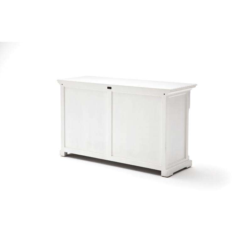 Ashpinoke:Provence Collection Hutch Cabinet in Classic White-Cabinets-NovaSolo