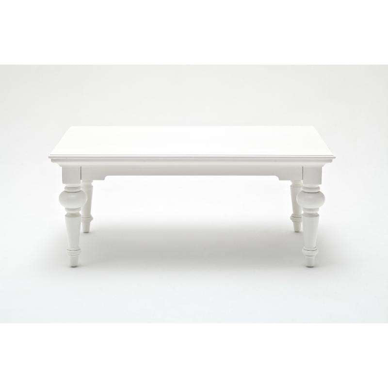 Ashpinoke:Provence Collection Rectangular Coffee Table in Classic White-Coffee Tables-NovaSolo