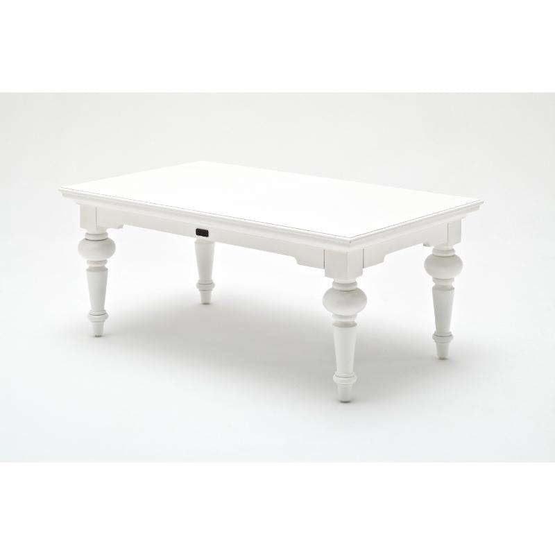 Ashpinoke:Provence Collection Rectangular Coffee Table in Classic White-Coffee Tables-NovaSolo