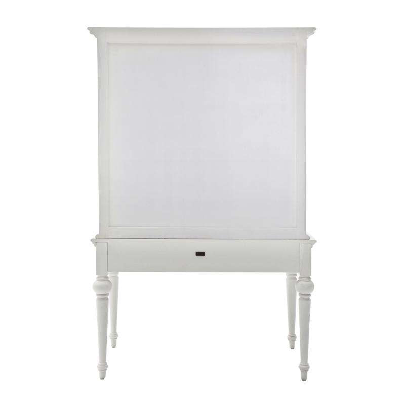 Ashpinoke:Provence Collection Secretary Desk with Hutch in Classic White-Desks-NovaSolo