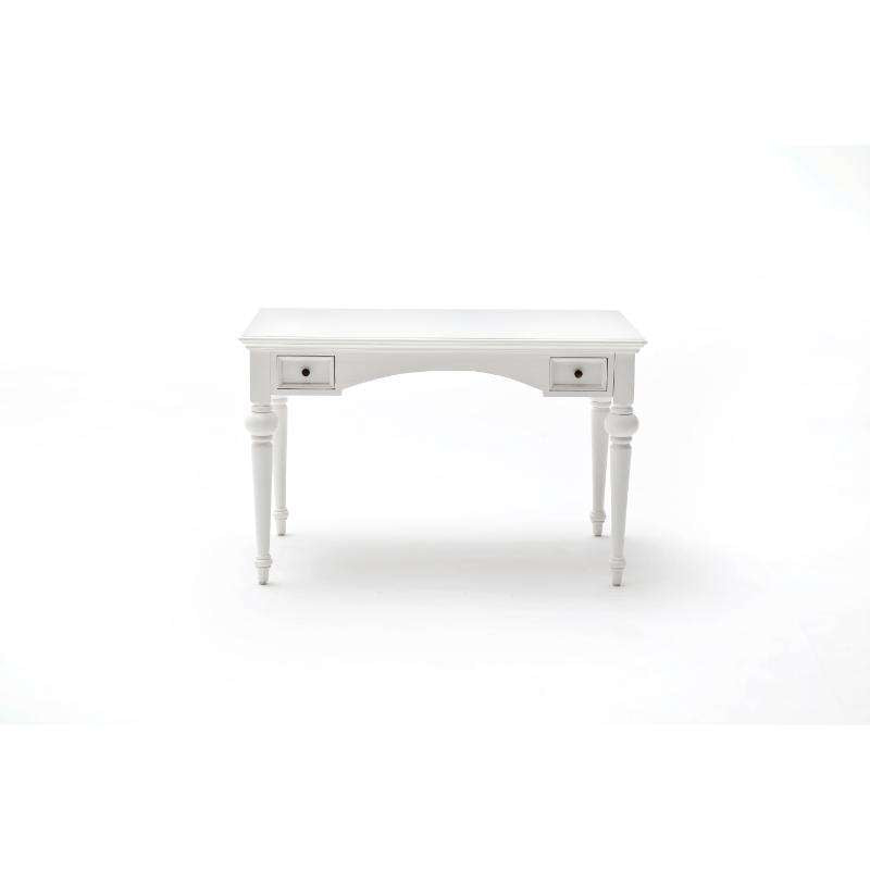 Ashpinoke:Provence Collection Secretary Desk with Hutch in Classic White-Desks-NovaSolo