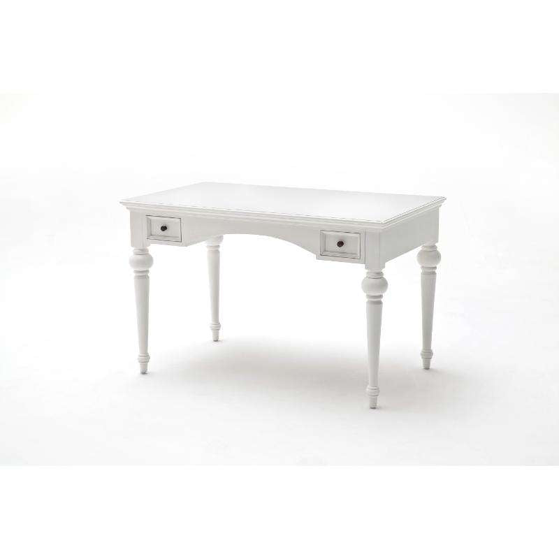 Ashpinoke:Provence Collection Secretary Desk with Hutch in Classic White-Desks-NovaSolo