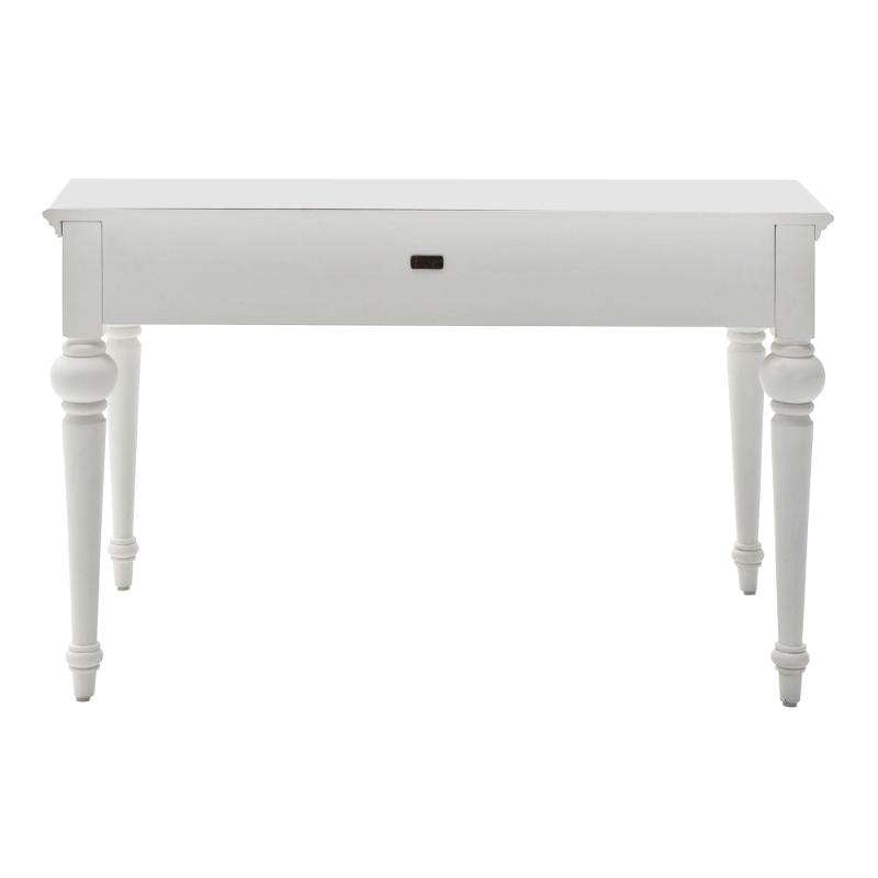 Ashpinoke:Provence Collection Secretary Desk with Hutch in Classic White-Desks-NovaSolo