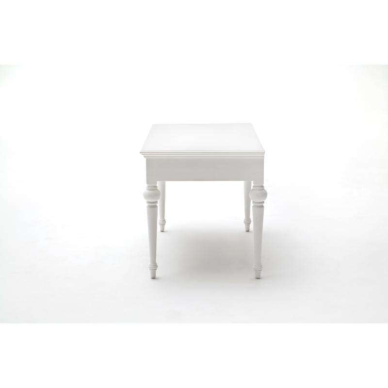 Ashpinoke:Provence Collection Secretary Desk with Hutch in Classic White-Desks-NovaSolo