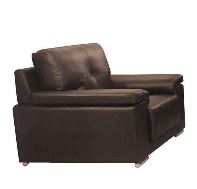 Ranee Bonded Leather & Polyurethane 1 Seater Brown