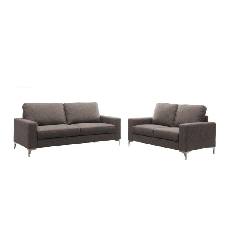 Ashpinoke:Sally Fabric 2 Seater Sofa Grey-Sofas-Heartlands Furniture