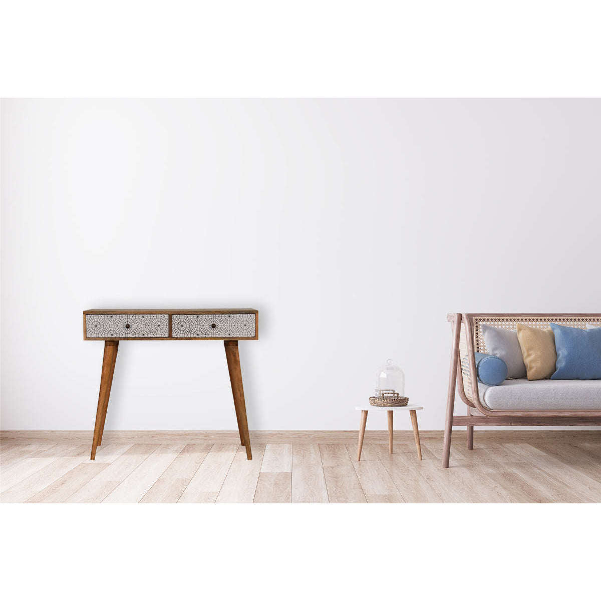 Ashpinoke:Sendai Console Table-Console and Hall Tables-Artisan