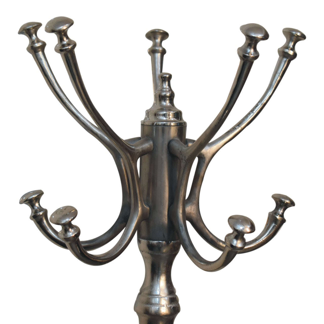 Ashpinoke:Silver Coat Stand-Coat and Hat Racks-Artisan