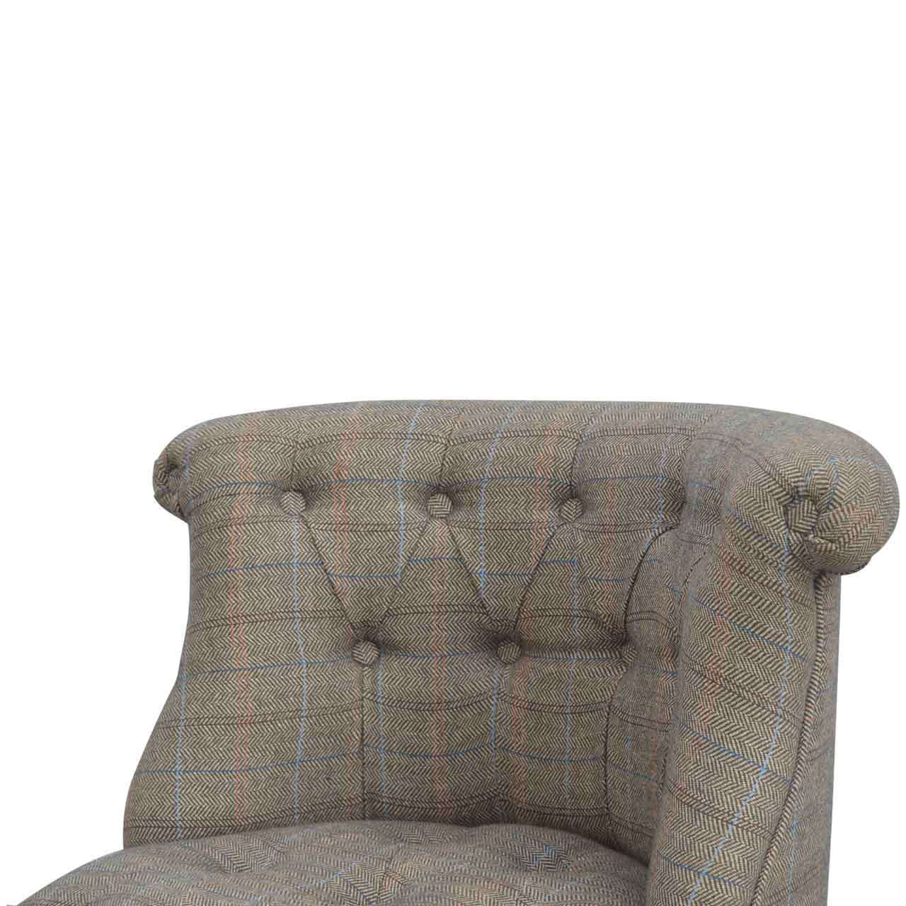 Ashpinoke:Small Multi Tweed Accent Chair-Chairs-Artisan