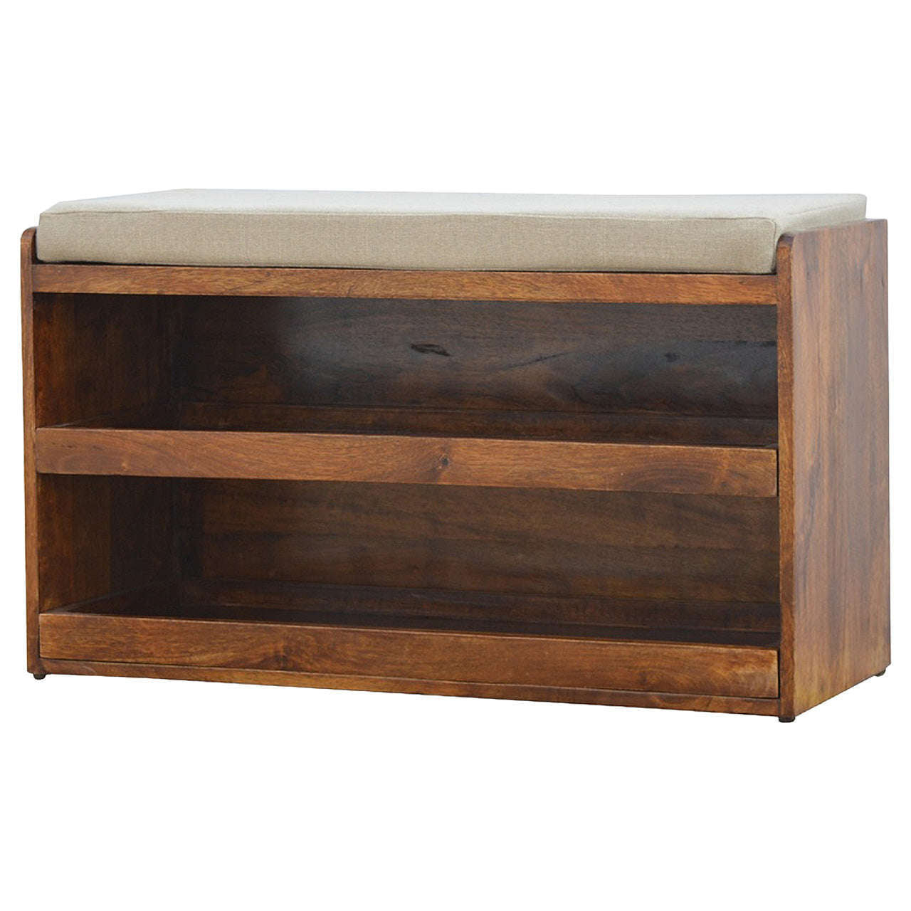 Ashpinoke:Solid Wood Shoe Storage Unit-Storage-Artisan