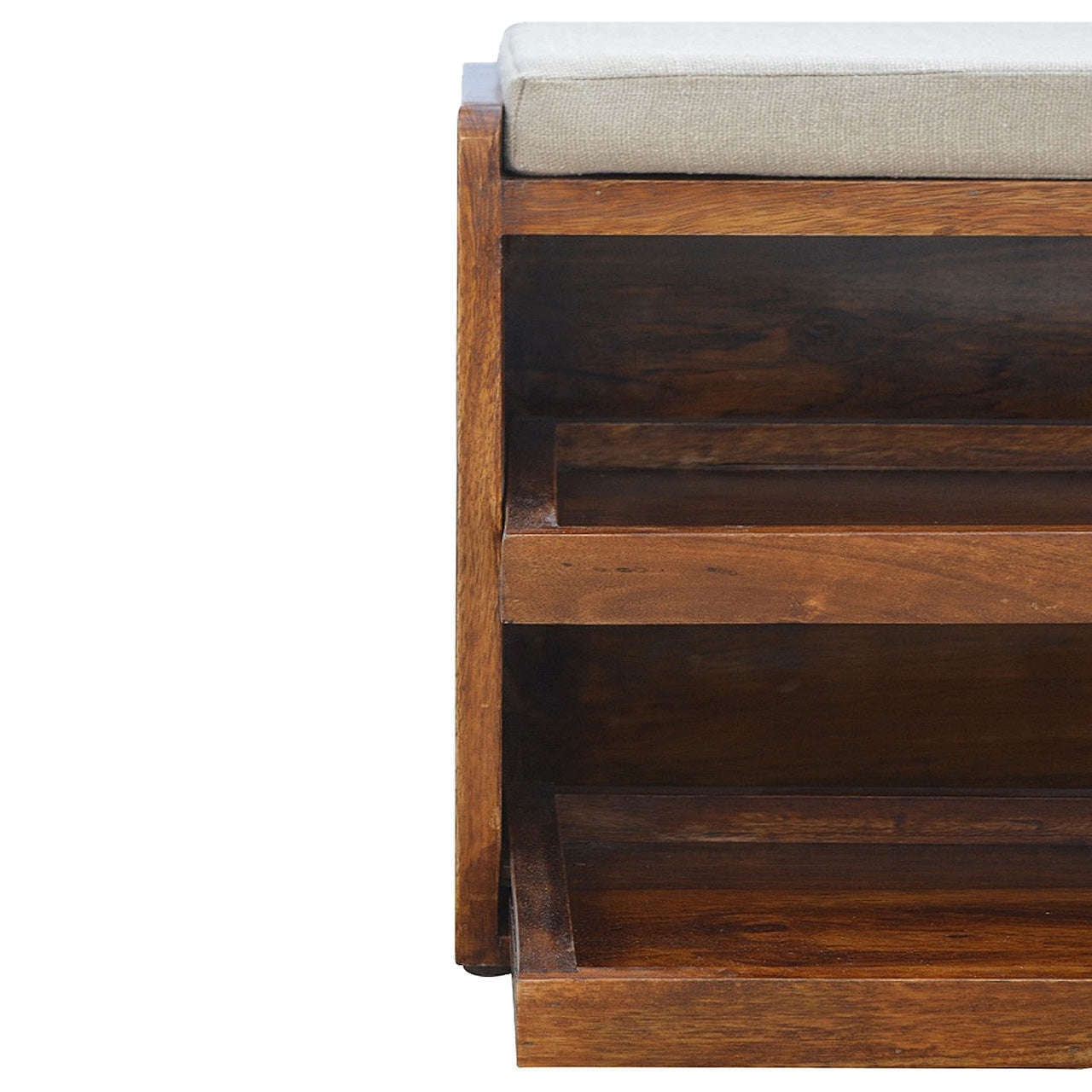 Ashpinoke:Solid Wood Shoe Storage Unit-Storage-Artisan