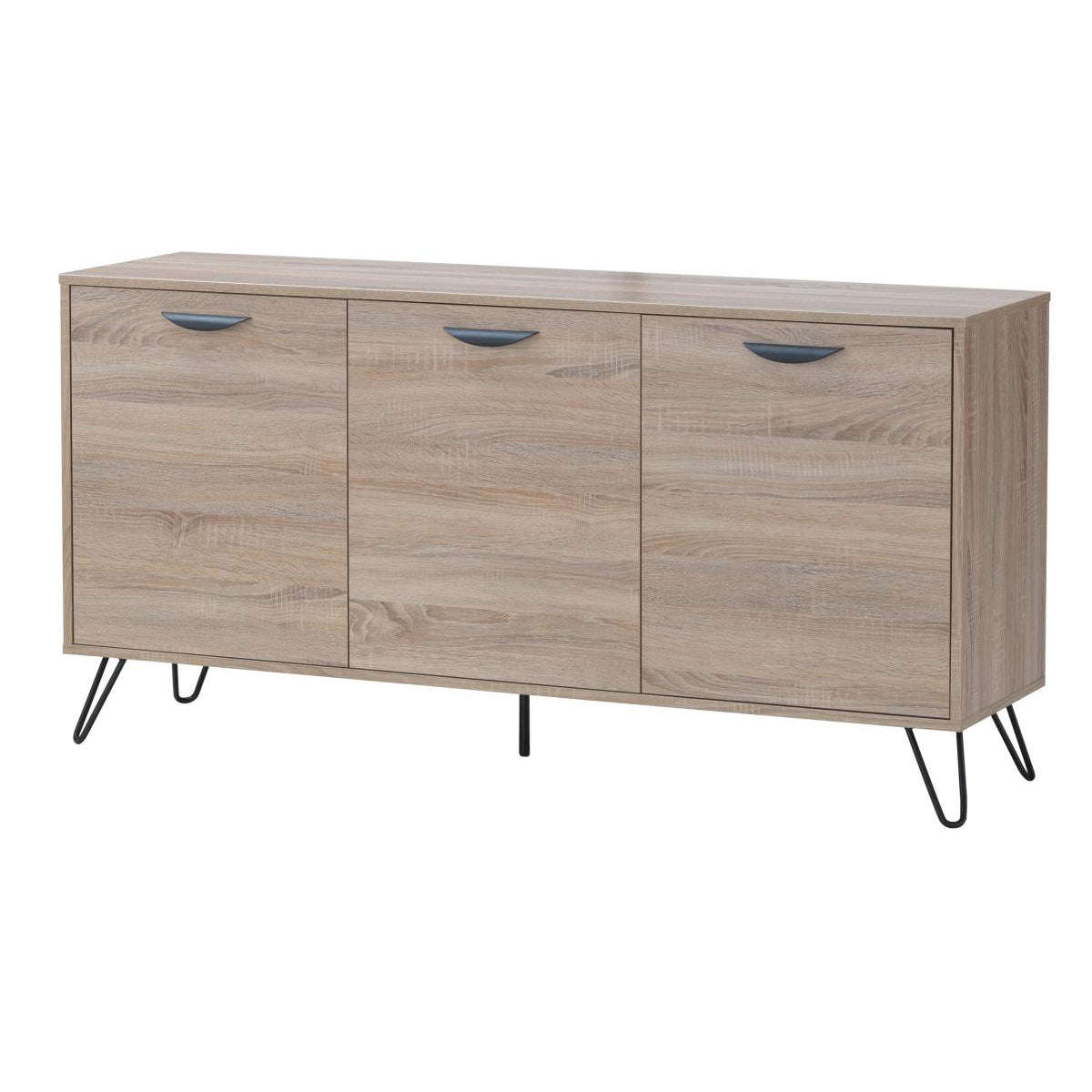 Ashpinoke:Sonoma Sideboard 3 Doors-Sideboards and Displays-Heartlands Furniture