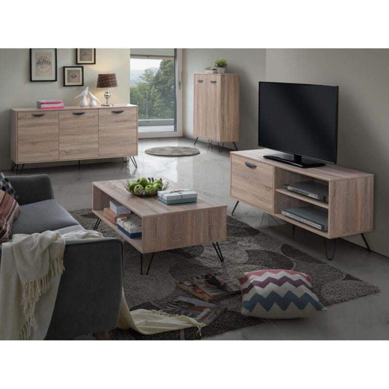 Ashpinoke:Sonoma TV Unit 2 Drawer-TV Units-Heartlands Furniture