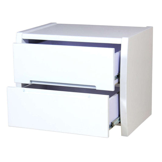 Ashpinoke:Tanya High Gloss Bedside White-Nightstands-Heartlands Furniture