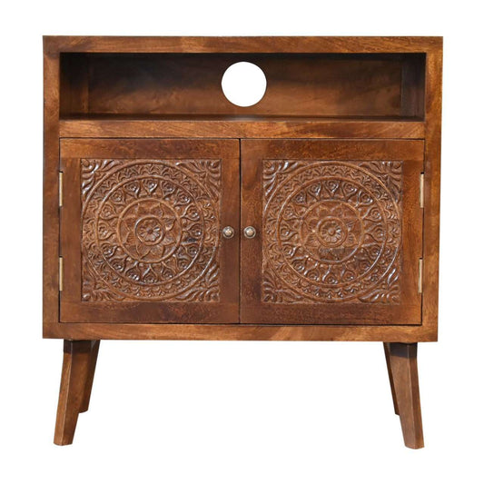 Ashpinoke:Tova Open Shelf Cabinet-Cabinets-Artisan