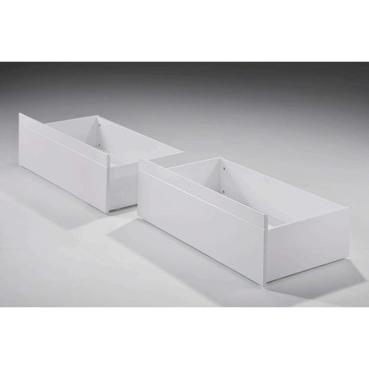 Ashpinoke:Tripoli Solid Wood Bunk Bed Drawers Pair White-Storage-Heartlands Furniture