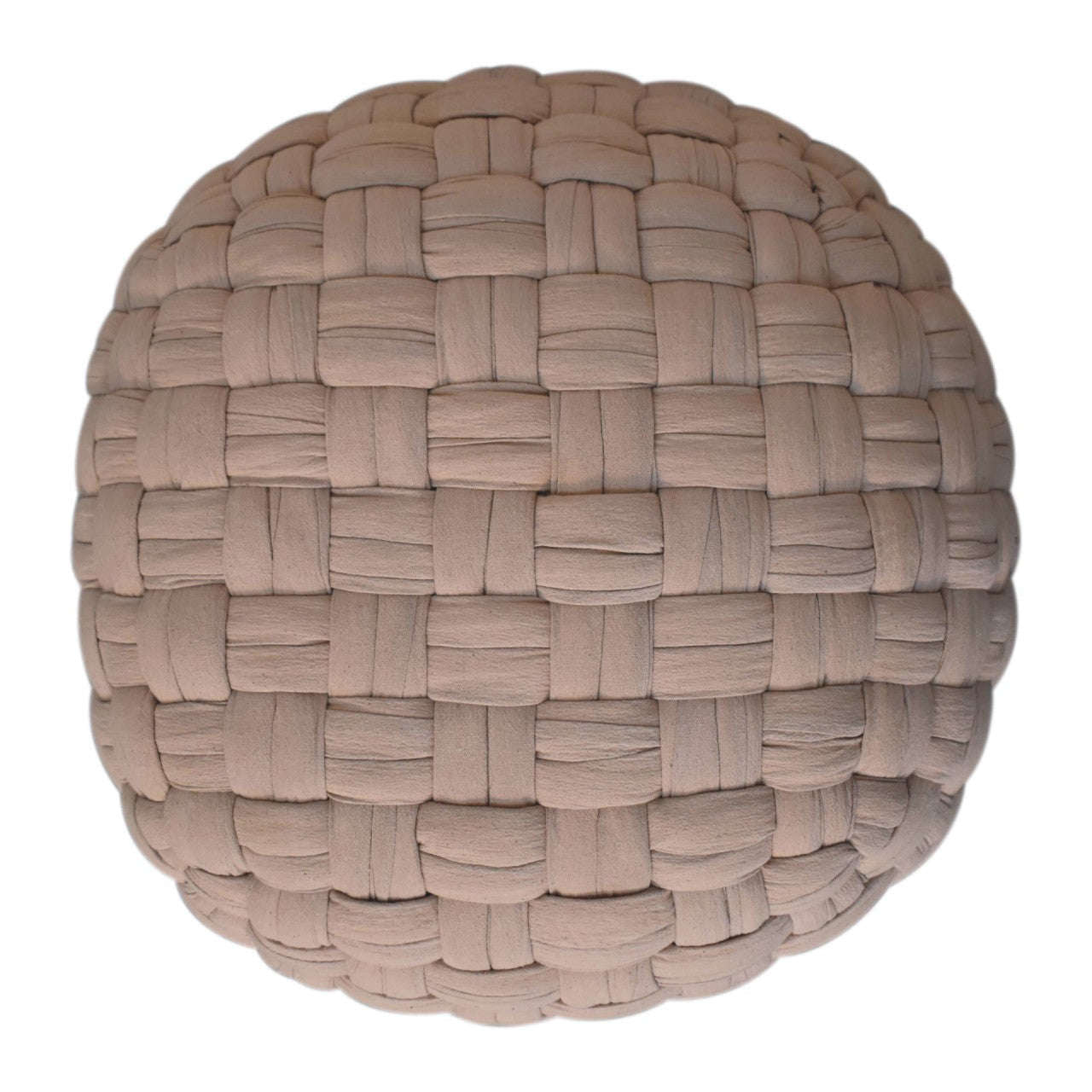 Ashpinoke:Tube Pouffe Cream-Footstools-Artisan