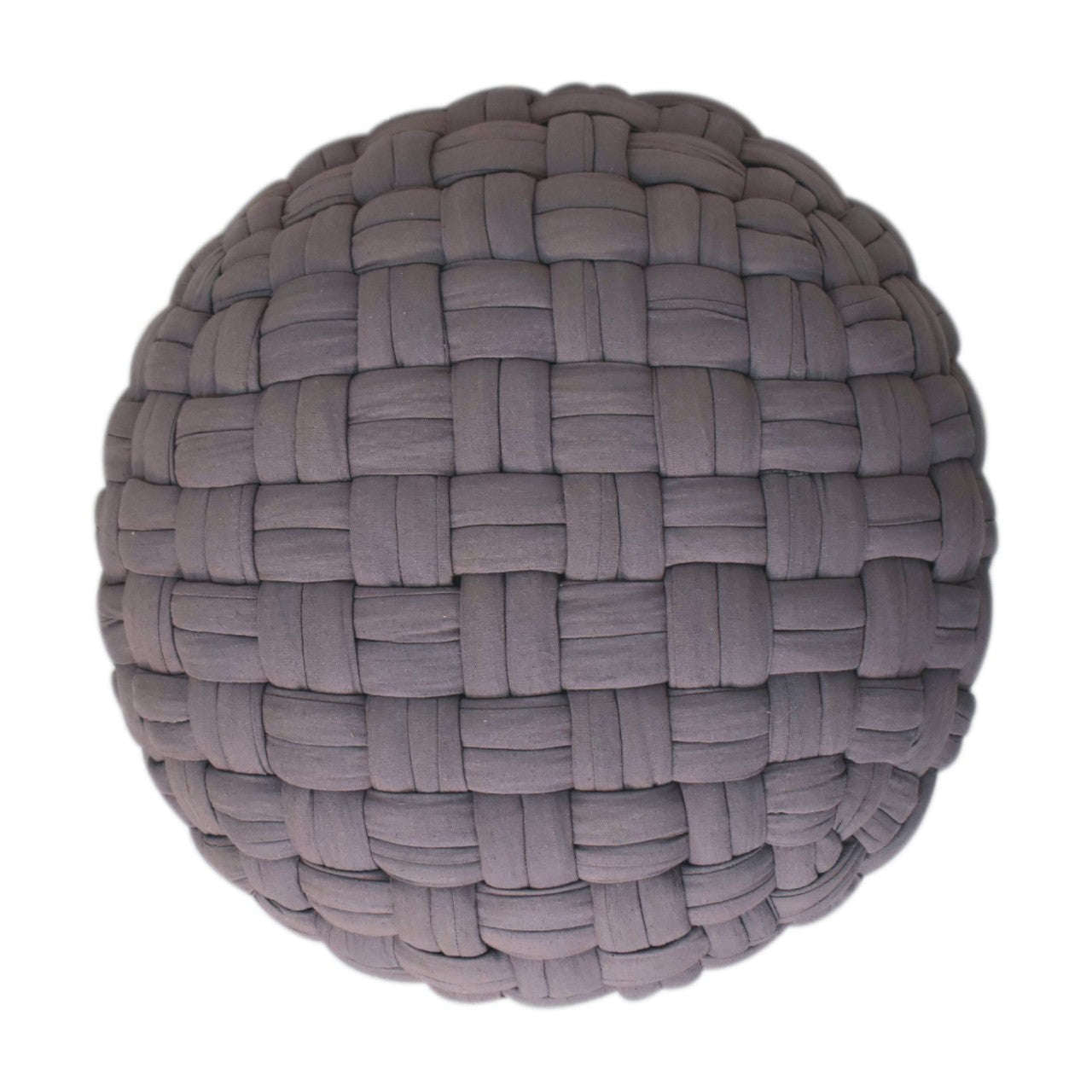 Ashpinoke:Tube Pouffe Grey-Footstools-Artisan