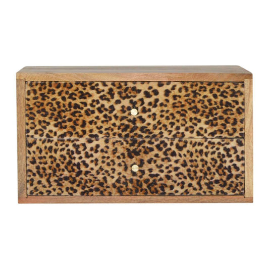 Ashpinoke:Wall Leopard Print Bedside-Bedsides-Artisan