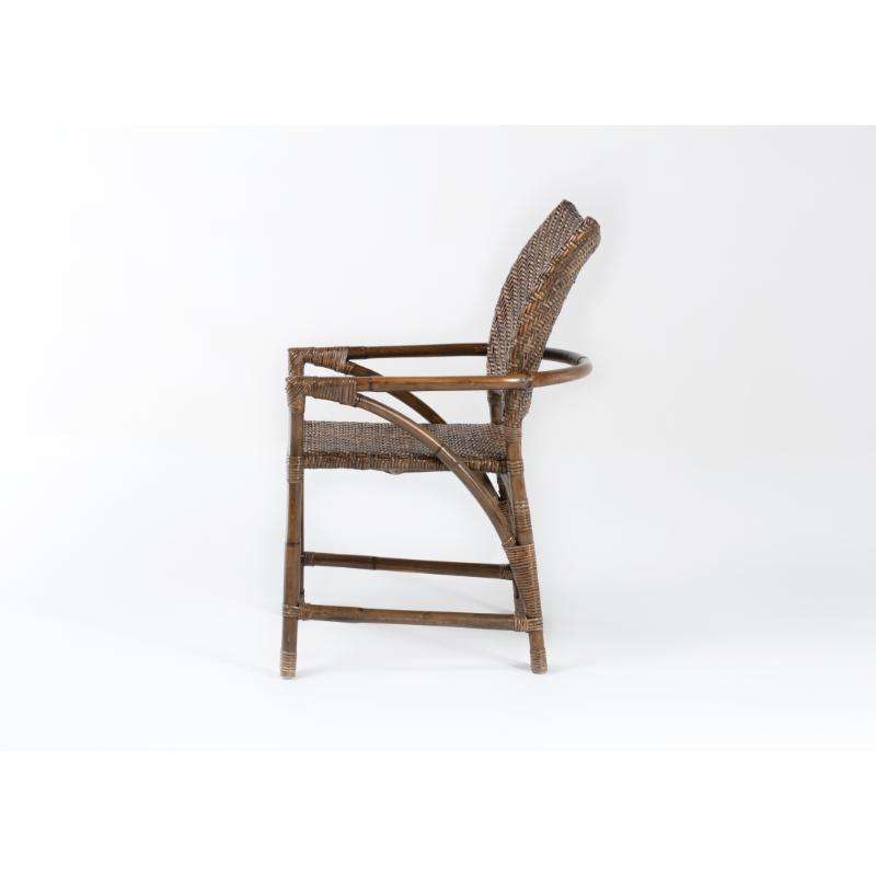 Ashpinoke:Wickerworks Collection Countess Chair (Set of 2) in Rustic-Chairs-NovaSolo