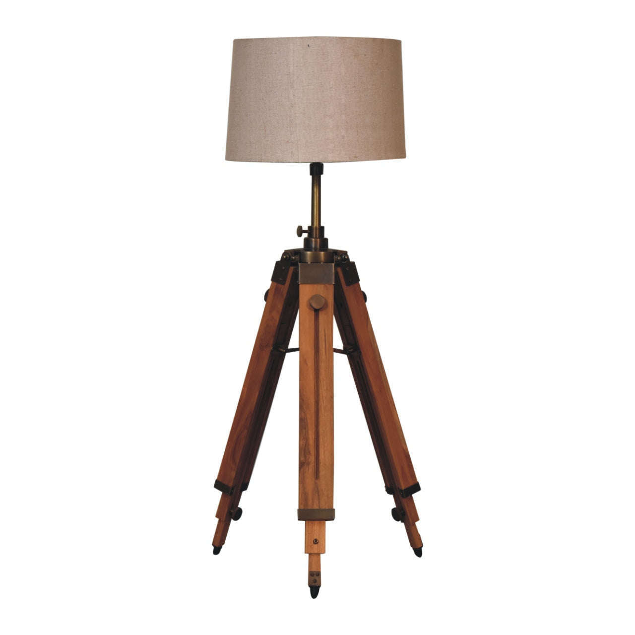 Ashpinoke:Wooden Tripod Lamp-Lighting-Artisan