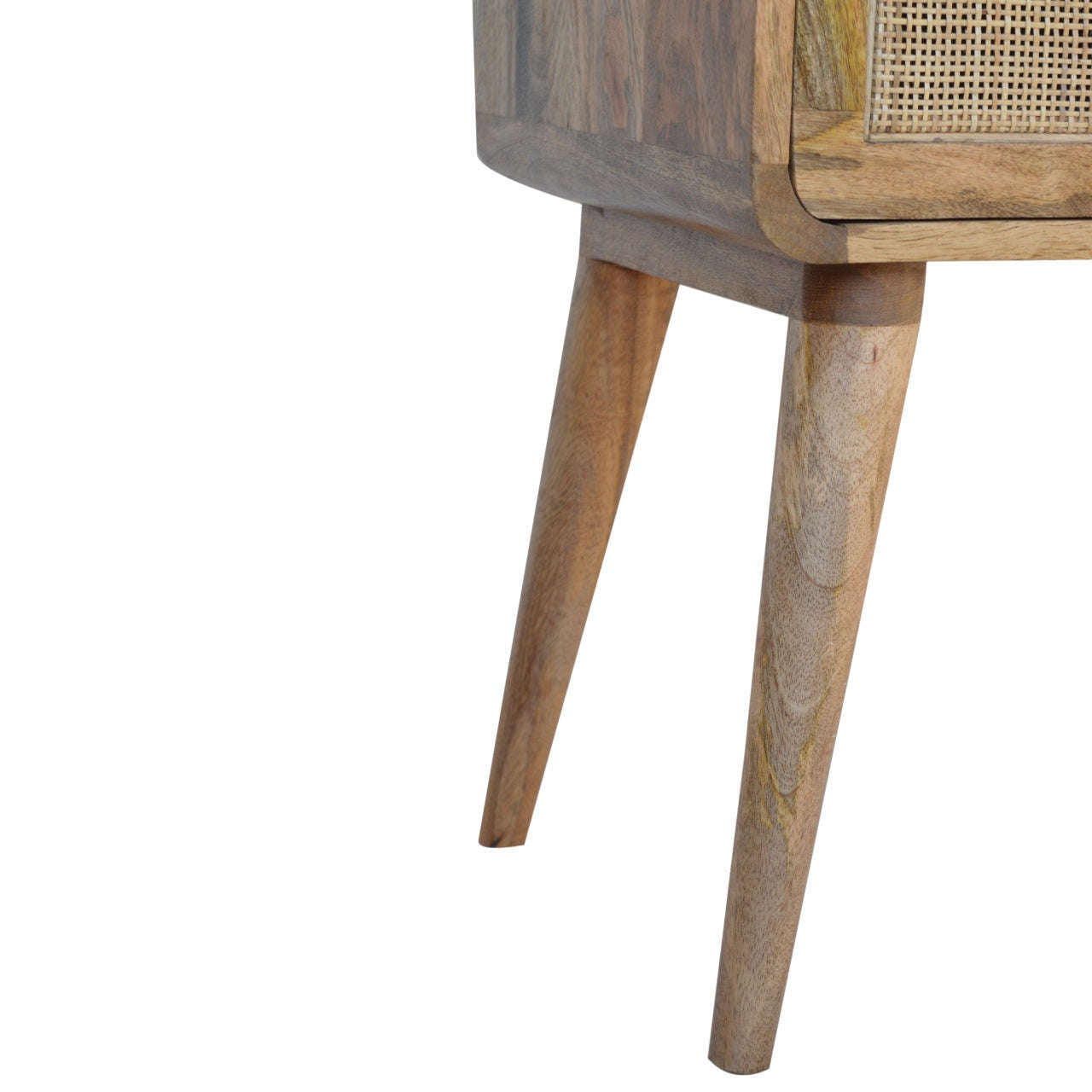 Ashpinoke:Woven Bedside Table-Bedsides-Artisan