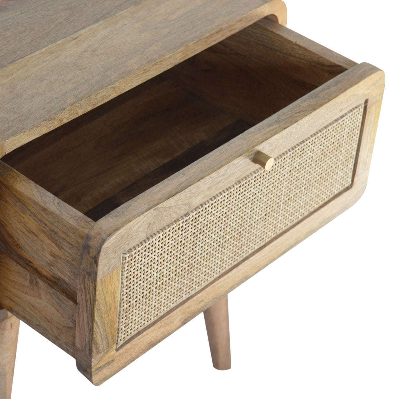 Ashpinoke:Woven Bedside Table-Bedsides-Artisan