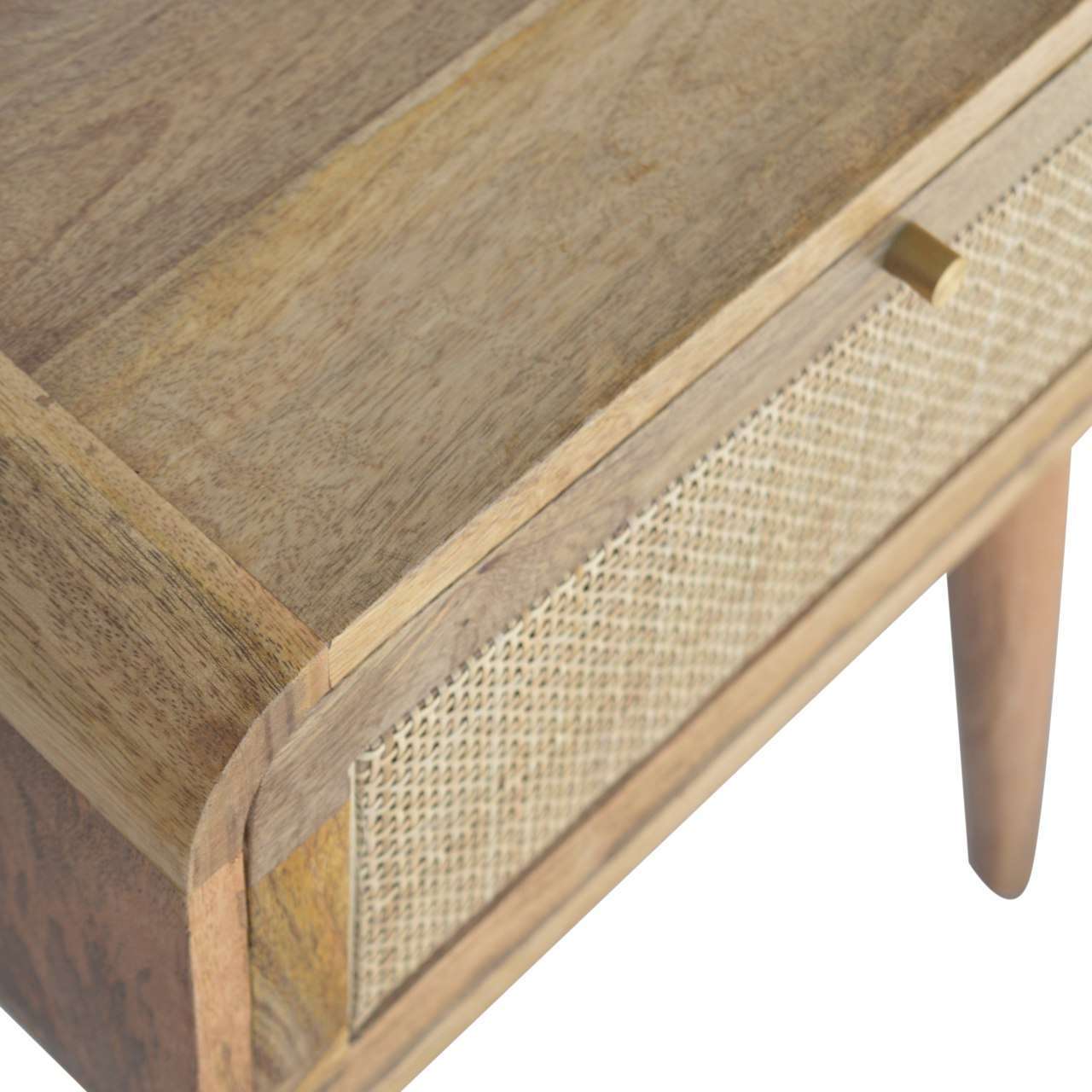 Ashpinoke:Woven Bedside Table-Bedsides-Artisan