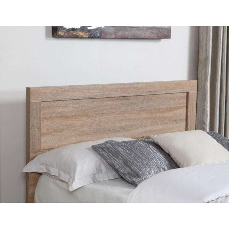 Ashpinoke:Yewtree Storage Double Bed Oak-Double Beds-Heartlands Furniture