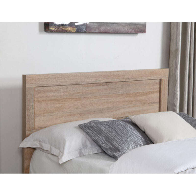 Ashpinoke:Yewtree Storage King Size Bed Oak-King Size Beds-Heartlands Furniture