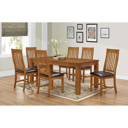 Ashpinoke:Adderley Dining Set with 6 Chairs Walnut,Dining Sets,Heartlands Furniture