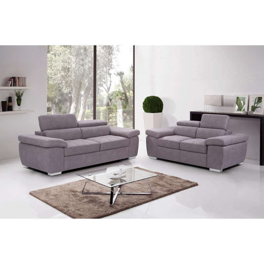 Ashpinoke:Amando Fabric 2 Seater Sofa Mushroom,Sofas,Heartlands Furniture