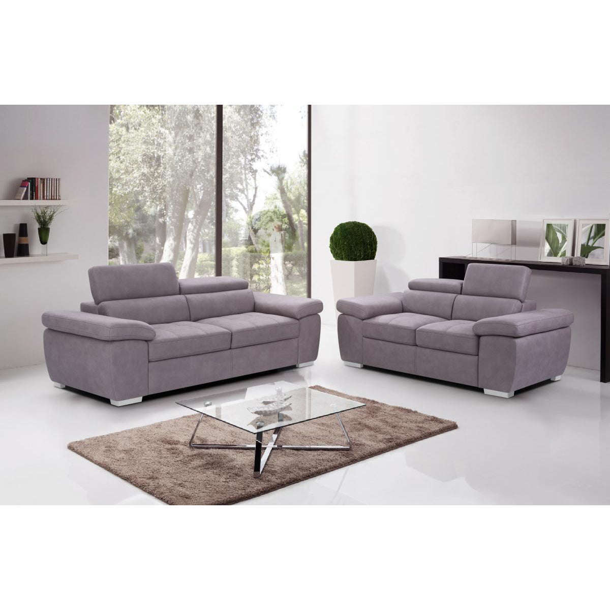 Ashpinoke:Amando Fabric 3 Seater Sofa Mushroom,Sofas,Heartlands Furniture