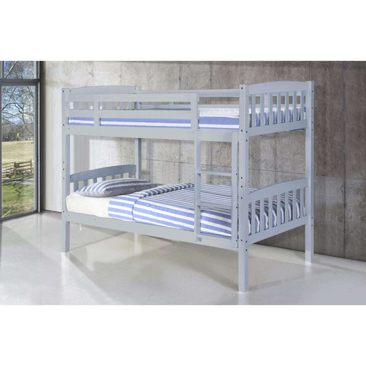 Ashpinoke:Ashbrook Solid Wood Bunk Bed Grey,Bunks,Heartlands Furniture