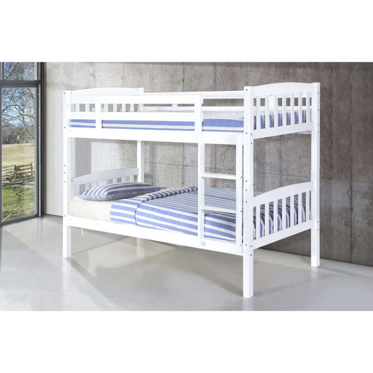 Ashpinoke:Ashbrook Solid Wood Bunk Bed White,Bunks,Heartlands Furniture