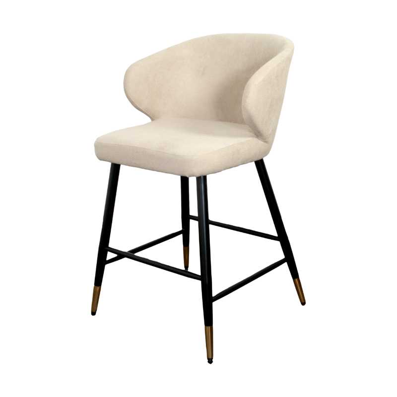 Ashpinoke - Manhattan Beige Kitchen Bar Stool (set of 2)