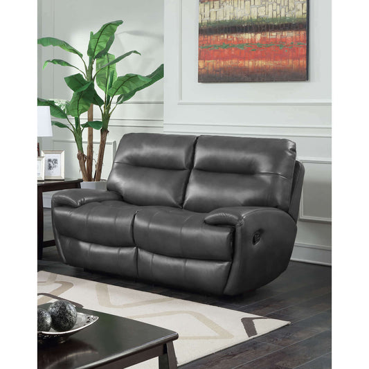 Ashpinoke:Bailey Recliner LeatherGel & Polyurethane 2 Seater Grey,Sofas,Heartlands Furniture