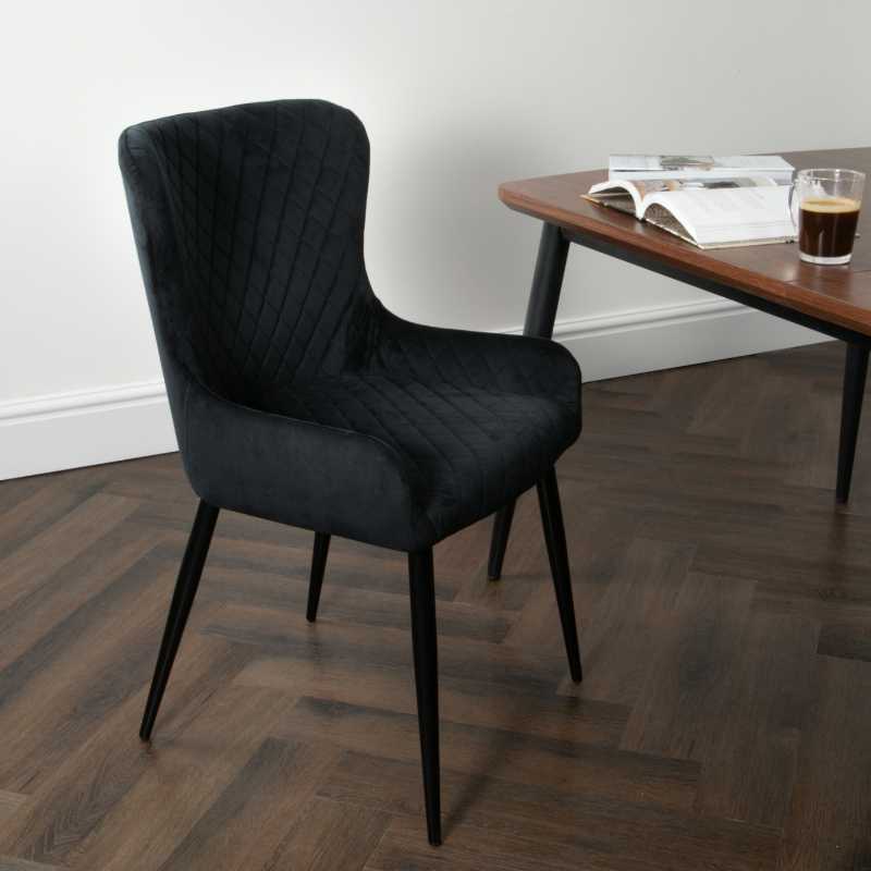 Ashpinoke - Diamond Black Dining Chair (set of 2)