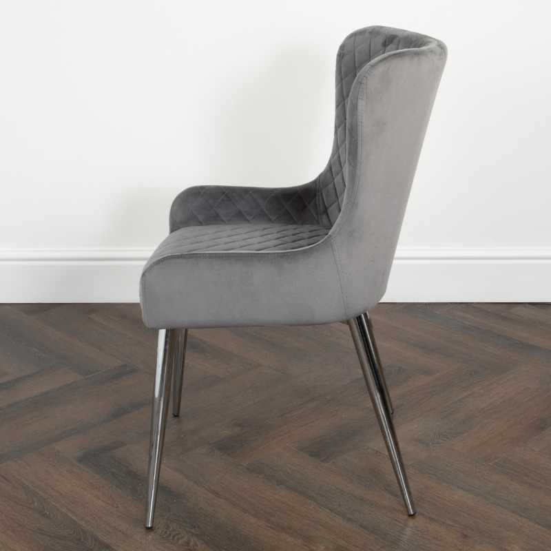 Ashpinoke - Diamond Grey Dining Chair (set of 2)
