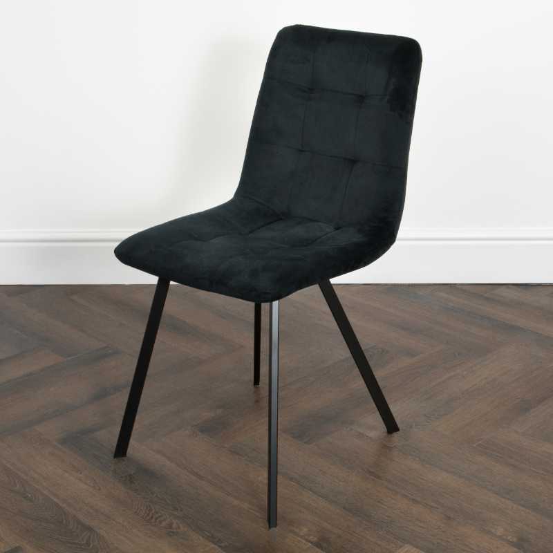 Ashpinoke - Squared Black Dining Chair (set of 2)