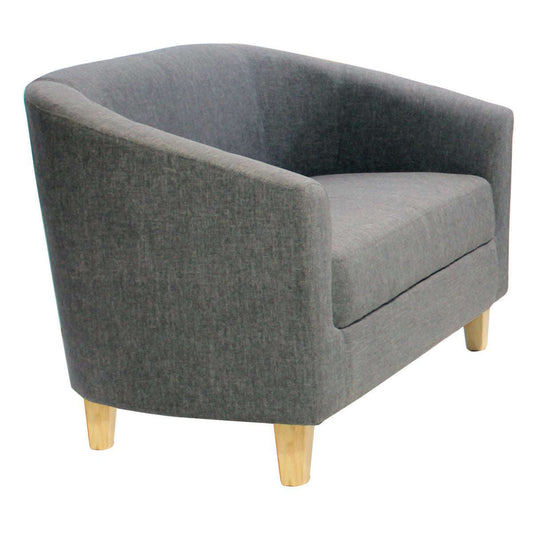 Ashpinoke:Claridon 2 Seater Sofa Linen Fabric Dark Grey,Sofas,Heartlands Furniture