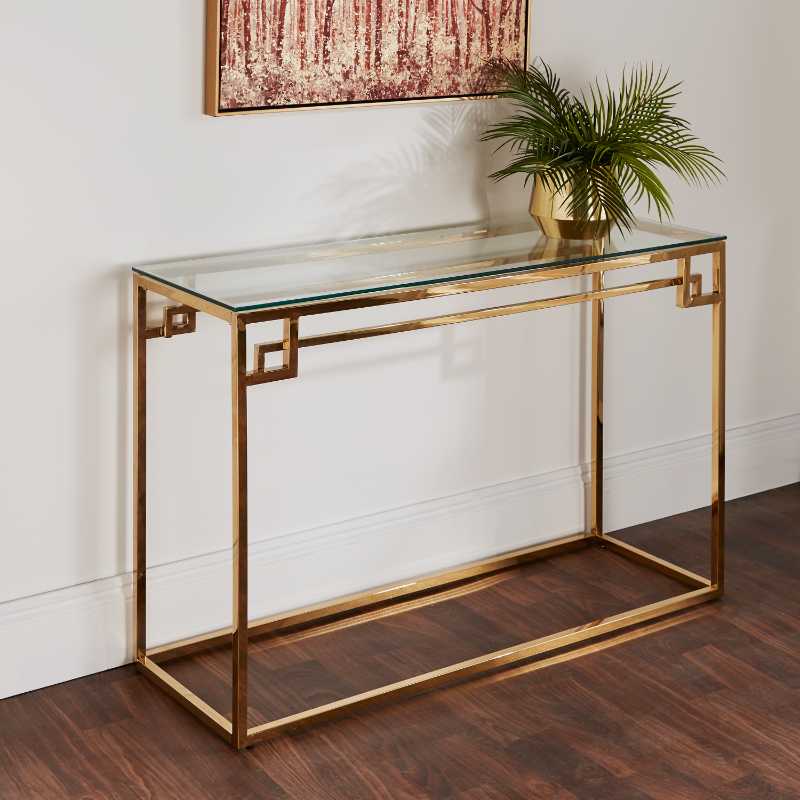 Ashpinoke - Cesar Gold Console Table