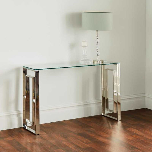 Ashpinoke - Milano Silver Plated Console Table