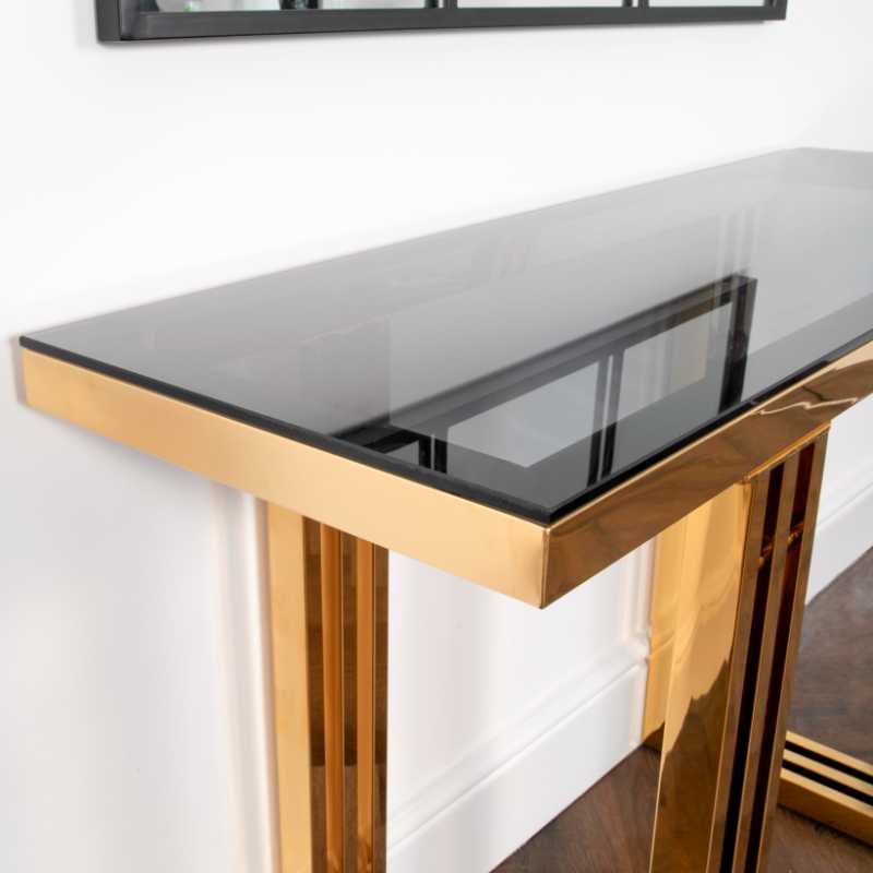 Ashpinoke - Zurich Gold Console Table