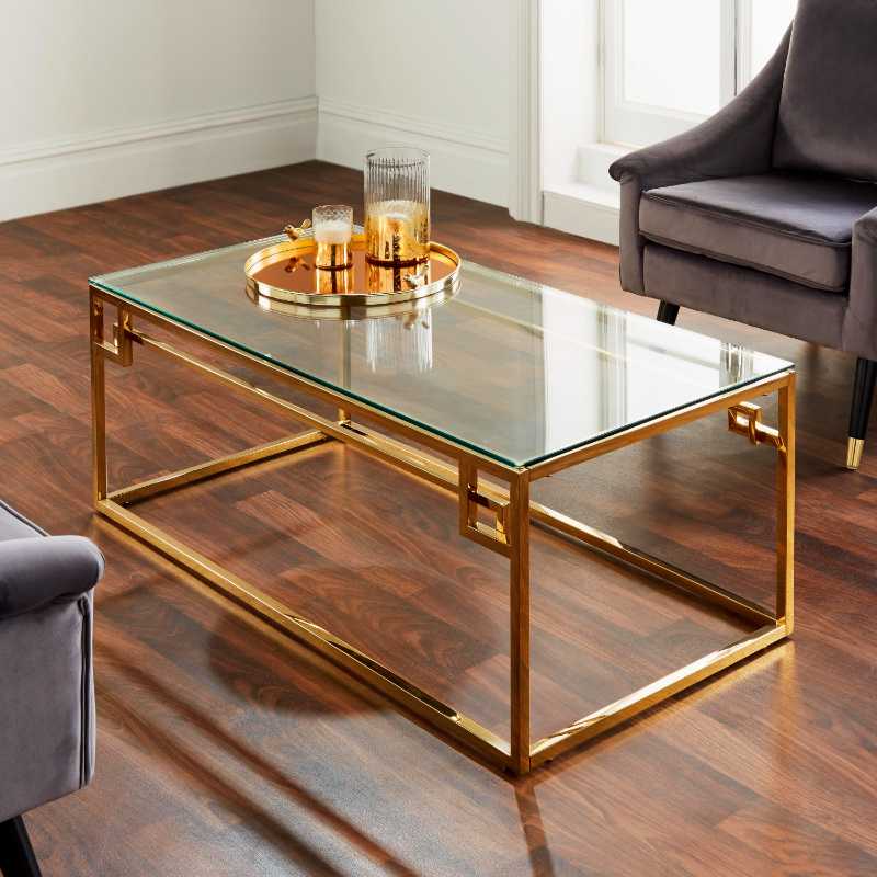 Ashpinoke - Cesar Gold Plated Coffee Table