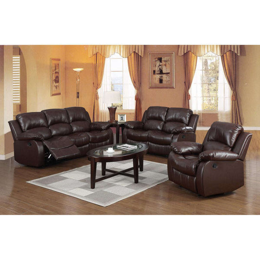 Ashpinoke:Carlino Recliner Full Bonded Leather 1 Seater Brown,Sofas,Heartlands Furniture