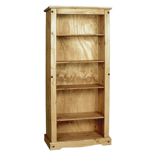Ashpinoke:Corona Bookcase Large with 4 Shelves,Bookcases,Heartlands Furniture