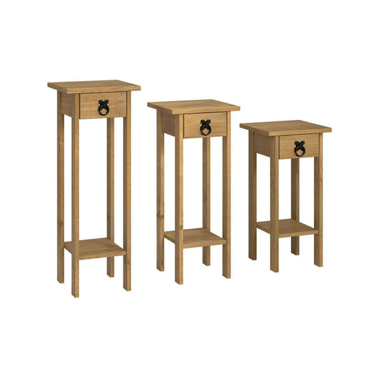 Ashpinoke:Corona Plant Stands (Set of 3),Sideboards and Displays,Heartlands Furniture