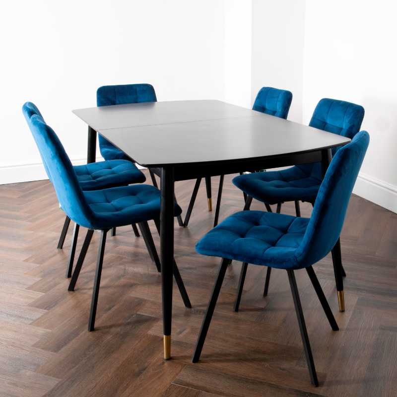 Ashpinoke - Walnut Cambridge Dining Table with 4 Chairs